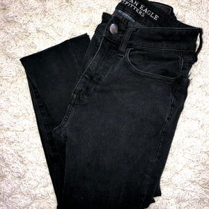 American Eagle Outfitters black high rise jeans